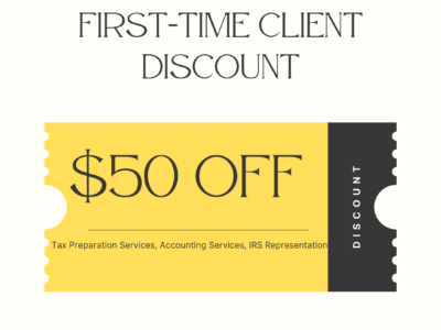 first-time client discount